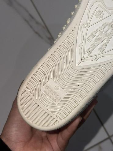 кеды gucci: Кроссовки, 36.5, Gucci, Б/у, цвет - Белый, Самовывоз, Бесплатная доставка — 2