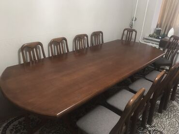 �������� �� 12 ���������������� в Бишкек | КОМПЛЕКТЫ СТОЛОВ И СТУЛЬЕВ: Срочно!!! Продаю стол в комплекте с 12 стульями!!! Почти новый