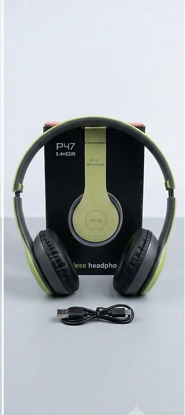 YENİ! P47 Wireless Bluetooth Qulaqliqlar (Heç işlanmayib, Qutuda)