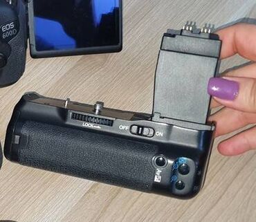 фотокамера canon powershot sx410 is black: Orginal grip iki batarya eyni apatada taxib canonda osletmek ucun