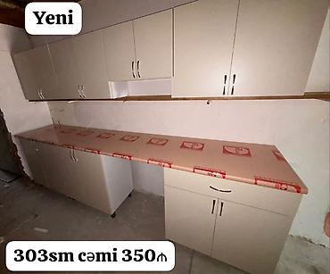 YENİ mətbəx mebeli - Ölçü: ümumi uzunluq 303 sm - Komplekt: yuxarı lalafo.az -da YENİ mətbəx mebeli - Ölçü: ümumi uzunluq 303 sm - Komplekt: yuxarı