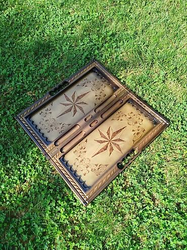 Nərdlər: Taxta Nərd-Taxta (Backgammon) dəsti - Material: keyfiyyətli ağac — 5