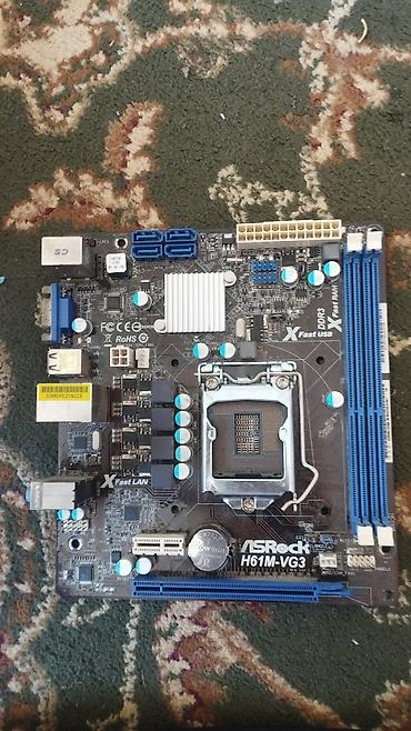 kohnə komputer: ASRock H61M-VG3 anakart - Çipset: Intel H61 - Soket: LGA1155 (Intel — 1
