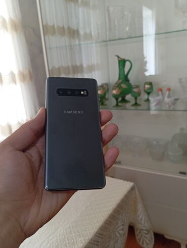 nokia 225 dual sim: Samsung Galaxy S10 Plus, 512 GB, rəng - Boz, Barmaq izi