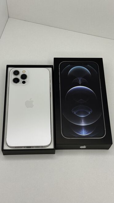 Apple iPhone: IPhone 12 Pro, Б/у, 256 ГБ, Matte Silver, Коробка, 85 %