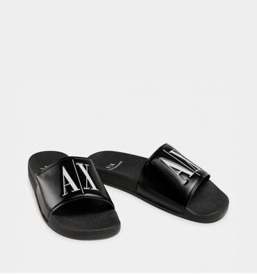armani обувь: Сланцы Armani Exchange A|X 100% Оригинал Кожа Размер 42,5-43 🎁