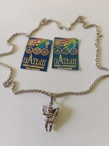 amber elixir: Серебряный комплект: цепь и подвеска «Амур» - Материал: серебро 925 — 4