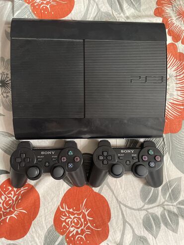 накопитель hdd: PS3 super slim 298гб прошитый. 24 игры