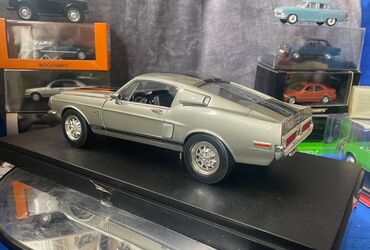 Avtomobil modelləri: Коллекционная модель SHELBY MUSTANG GT500KR silver 1968 Road — 13
