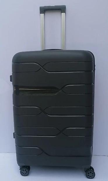 Putni koferi i torbe: Veliki kofer na točkiće – tamnosiva boja - Tvrda spoljašnjost sa — 12