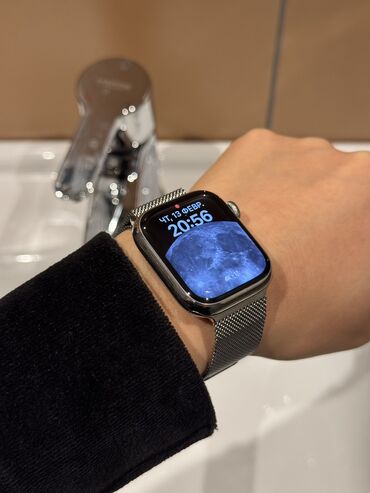 Классические часы: Apple Watch 8 41 mm. Оригинал! Стальные! Silver Stainless Steel Case