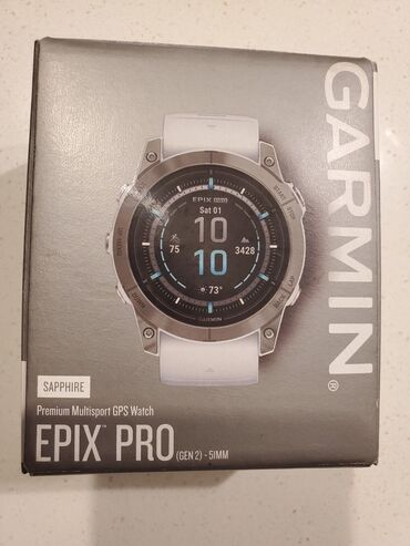 Наручные часы: Garmin Epix Pro ( gen 2 ) 51mm Sapphire 
White 
Запечатанные