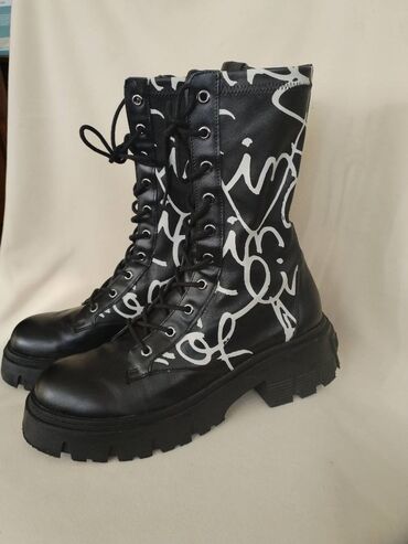 plave cizme: High boots, Desigual, 40