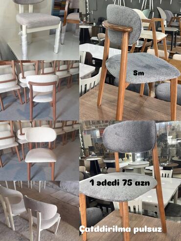 Masa və oturacaq dəstləri: Qonaq otağı üçün, Açılmayan, Dördbucaq masa, 6 stul — 37