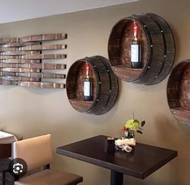 Mebellərin yığılması: Dekorativ yumru dolab-çəllək, sifarişlə hazırlanması. Restoran bar — 4