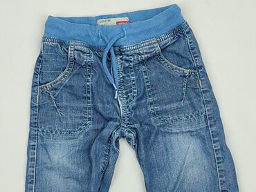 legginsy just do it 50style: Spodnie jeansowe, Name it, 12-18 m, stan - Dobry