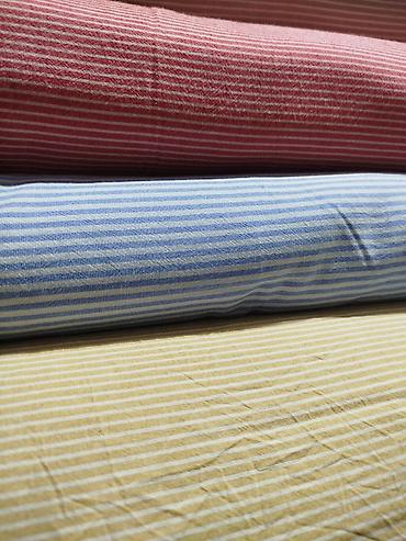 Другой текстиль: Ткани в рулонах — хлопок/хлопковые смеси в клетку и полоску - — 4