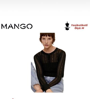 Свитеры: Женский свитер S (EU 36), M (EU 38), цвет - Черный, Mango