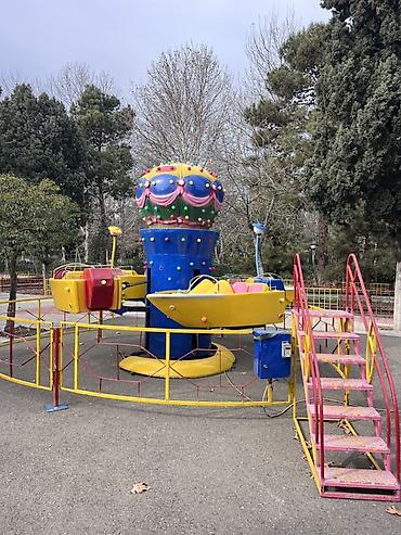 uşaq maşn: Karusel– mini “uçan qayıqlar” - Açıq hava attraksionu, dairəvi — 2