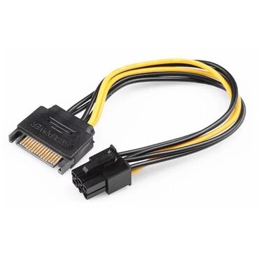 sata кабель для ноутбука: Кабель питания для видеокарты 6 pin - SATA (male-male). Адаптер