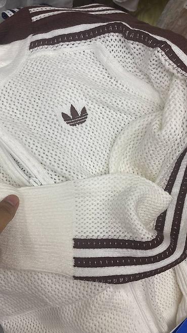фирменные adidas: Мужской спортивный костюм, L, Adidas, Новый, цвет - Белый, Платная доставка — 1