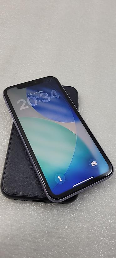 Apple iPhone: IPhone 11, Б/у, 64 ГБ, Голубой, Чехол, 90 % — 3