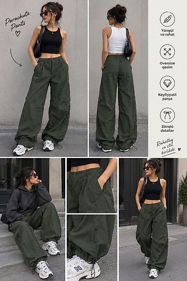 Şalvar, PULL&BEAR, M, rəng - Yaşıl lalafo.az -da Şalvar, PULL&BEAR, M, rəng - Yaşıl