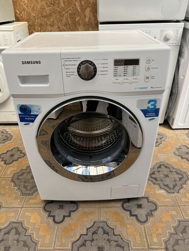 коврик под стиральную машину: Стиральная машина Samsung, Б/у, Автомат, До 7 кг, Полноразмерная