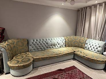sofa: Угловой диван, C подушками — 1