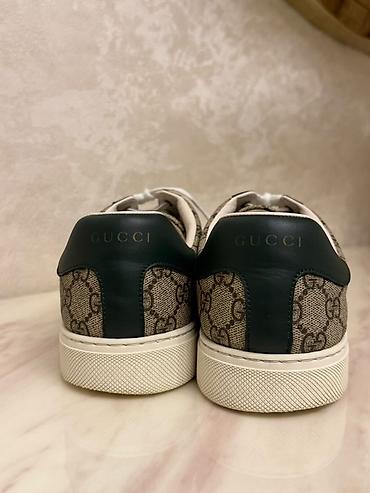 gucci ayaqqabı: Gucci Ace kişi/kadın krossovkaları - Model: Gucci Ace - Material: GG — 2