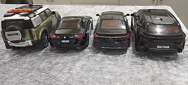 Avtomobil modelləri: 1:24 Ölçüdə 4 ədəd modellər Hər yeri açılır Səsli Və İşıqlı Təkcə — 2