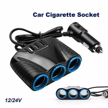 Auto oprema: Spliter Auto upaljac 12V-24V - 120W, USB 3 izlaza Auto soket Adapter — 14