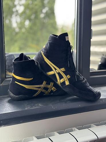 купить кеды мужские: Мужские кроссовки, 44, Asics, Б/у, цвет - Черный — 1