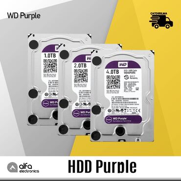 2tb hard disk: Sərt disk "WD Purple" HDD (Hard Disk) WD Purple 1TB HDD Ref - 65Azn