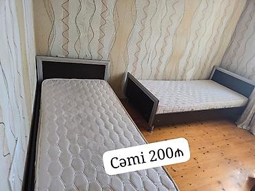 2 ədəd tək çarpayı satılır. Çarpayılar matraslarla birlikdədir