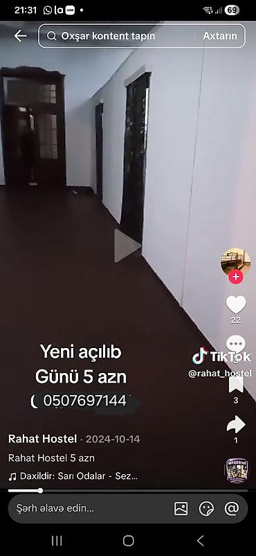 İcarəyə otel və hostellər: Rahat Hostel – Bakı Ünvan: Cəmşid Naxçıvanski 61 Xidmət -da lalafo.az — 9 İcarəyə otel və hostellər: Rahat Hostel – Bakı Ünvan: Cəmşid Naxçıvanski 61 Xidmət — 9