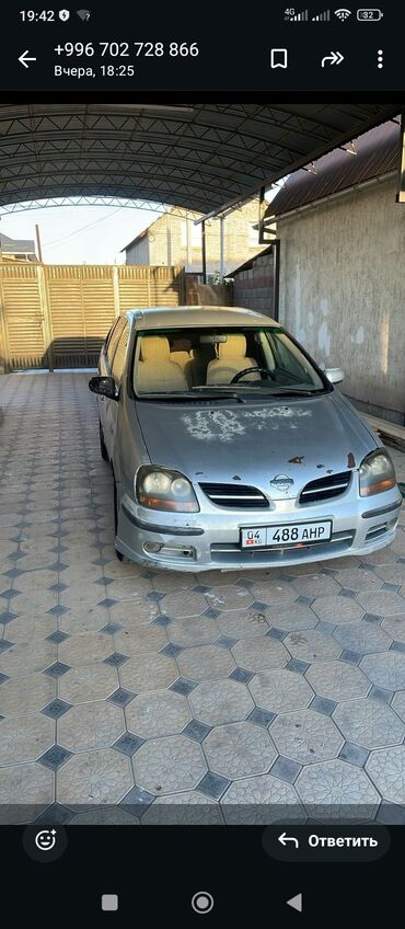 Nissan: Nissan Tino: 2000 г., 2.2 л, Механика, Дизель, Хэтчбэк