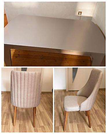 Qonaq otağı üçün, İşlənmiş, Kvadrat masa, 6 stul lalafo.az -da Qonaq otağı üçün, İşlənmiş, Kvadrat masa, 6 stul