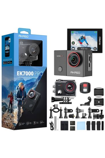 jbl flip 5: Action camera satılır,akaso ek7000 + hədiyyə moto qoruyucu geyim
