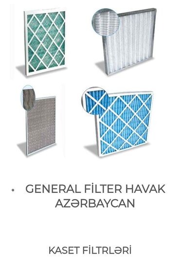 Digər filter növləri: General Filter Havak - İtalyan brendi olub hazırda Türkiyədə də — 1