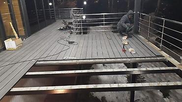 Напольные работы: Монтаж террасной доски (ДПК/МПК композит) под ключ. 5,8 М² я не — 22