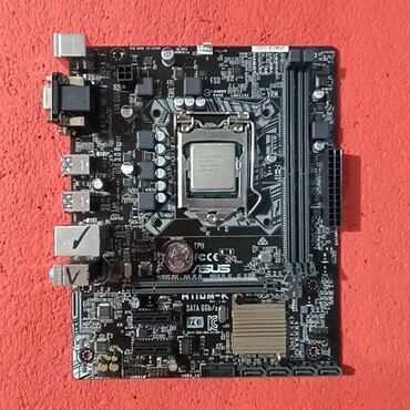 Процессоры: Материнская плата, Б/у, Asus, LGA1151, Micro-ATX, Для ПК