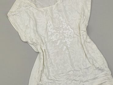białe t shirty damskie z dekoltem v: T-shirt, Top Secret, L, stan - Dobry