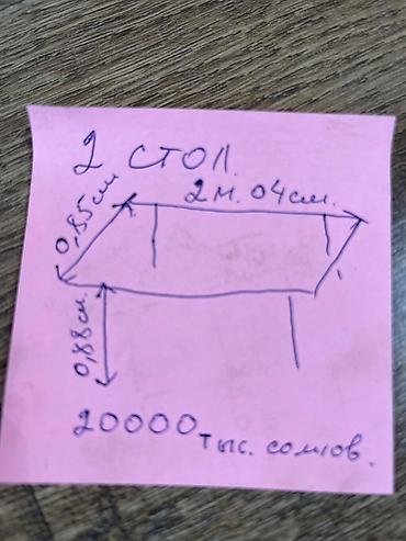 Курулуш жабдуулары: Стол из нержавеющей стали с бортами по периметру Характеристики: - — 3