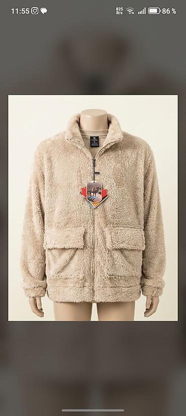 Camel’s brendindən isti xəz teksturalı unisex fleese jaket - Rəng