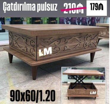 Masa və oturacaq dəstləri: Möhtəşəm transformer jurnal masa💫 ENDİRİMİLƏ 💣 Qiymət : 179 ₼ Ölçü