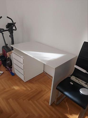 forma ideale ormari akcija 2026: Radni sto LIMFJORDEN – bela boja, 60 x 120 cm, 4 fioke. - — 2