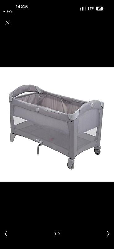 автолюлька graco: Манеж-кровать, Б/у, Складная — 1