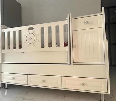 Beşiklər: Uşaq beşiyi – çoxfunksiyalı model Heç bir problemi yoxdur - Rəng: ağ — 1