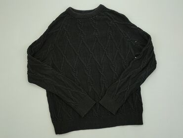 Bluzy: Sweter Bershka, L (EU 40), stan - Dobry, wzór - Groszek, kolor - Czarny